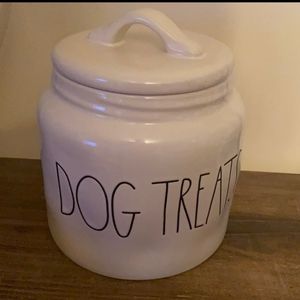 Rae Dunn Dog Treats Ceramic Jar